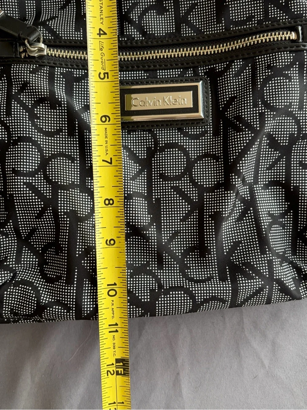 Calvin Klein Black Logo Nylon Crossbody Backpack